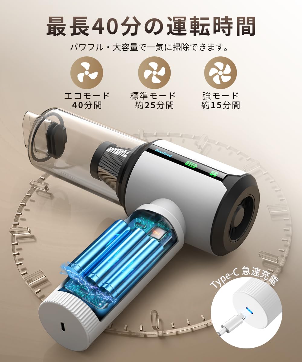 Amazon | BeeTool ハンディクリーナー 多機能 【3種吸引モード